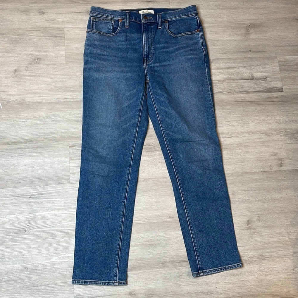 Madewell Blue Straight Leg Jeans Classic Fit
